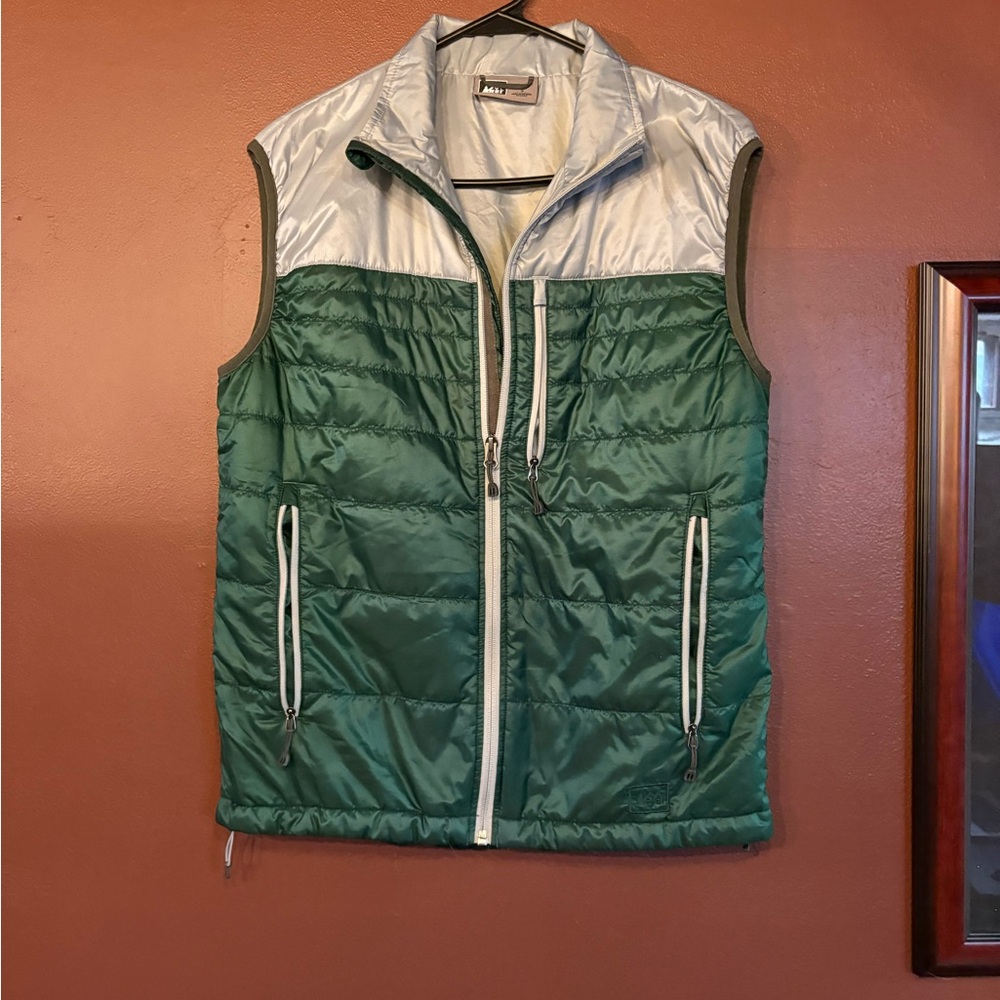 REI Gray Puffer Vest